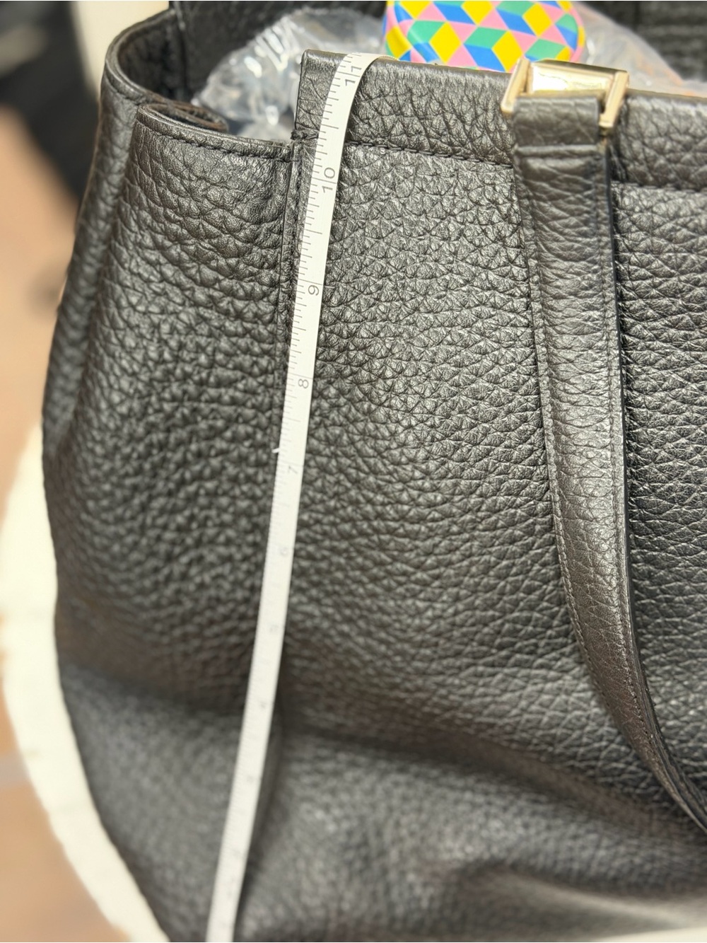 kate spade Black Pebbled Leather Shoulder Bag with Gold Hardware - Picture 7 of 8